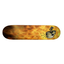Blazing Skull Skateboard