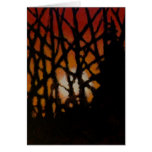 Blazing Sunset Card