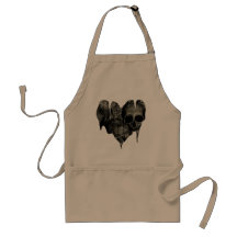 Bleak Heart Gothic Valentine Aprons