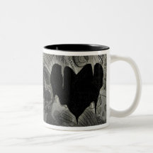 Bleak Heart Gothic Valentine Coffee Mugs