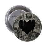 Bleak Heart Gothic Valentine Pinback Buttons
