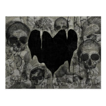 Bleak Heart Gothic Valentine Postcard