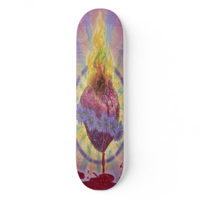 Bleeding & Burning Skate Board by rolsnahc