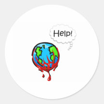 Bleeding Earth 2 Round Sticker