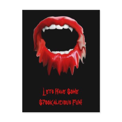 Bleeding fangs-invite post cards by spootakular