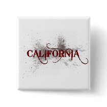 Bleeding Grunge California Button
