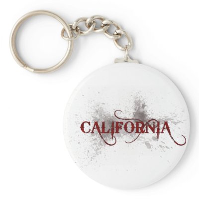 Bleeding Grunge California Keychain by MugUSA