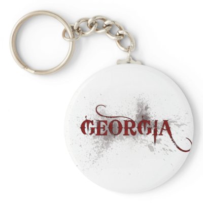 Bleeding Grunge Georgia Keychain by MugUSA