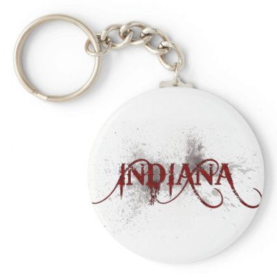 Bleeding Grunge Indiana Keychain by MugUSA