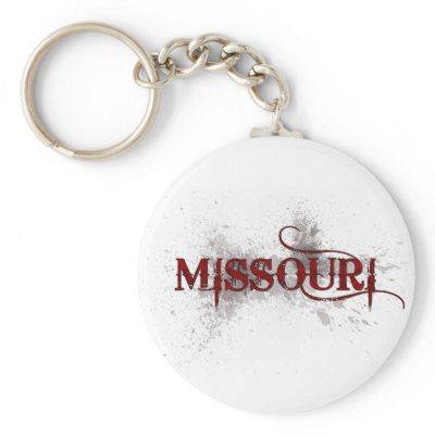 Bleeding Grunge Missouri Keychain by MugUSA