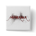 Bleeding Grunge Nebraska Button