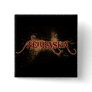 Bleeding Grunge Nebraska Button Dark