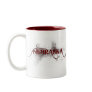 Bleeding Grunge Nebraska Mug Red