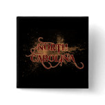 Bleeding Grunge North Carolina Button Dark