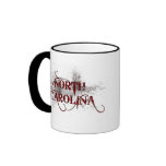Bleeding Grunge North Carolina Mug