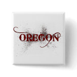 Bleeding Grunge Oregon Button