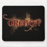 Bleeding Grunge Oregon Mousepad Dark