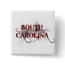 Bleeding Grunge South Carolina Button