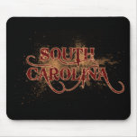 Bleeding Grunge South Carolina Mousepad Dark