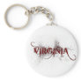 Bleeding Grunge Virginia Keychain