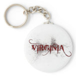 Bleeding Grunge Virginia Keychain