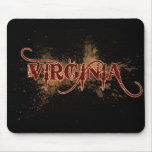 Bleeding Grunge Virginia Mousepad Dark