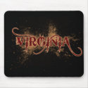Bleeding Grunge Virginia Mousepad Dark
