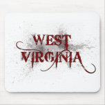Bleeding Grunge West Virginia Mousepad