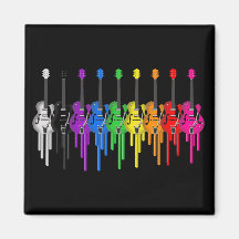 Bleeding Guitars Refrigerator Magnet