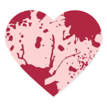 Bleeding Heart 2 Heart Stickers