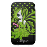 Bleeding Heart Fae Green iPhone 3G/3GS Case-Mate Iphone 3 Tough Case