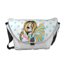Bleeding Heart Fae Messenger Bag-Yellow-Orange-Blu