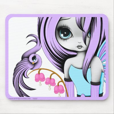 Bleeding Heart Fae mousepad by Andrea_Creates