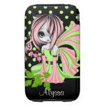 Bleeding Heart Fae Pink-Gr iPhone 3G/3GS Case-Mate Iphone 3 Tough Cases