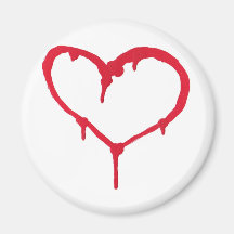 Bleeding Heart Fridge Magnets