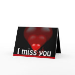 Bleeding Heart I Miss You Greeting Card