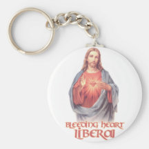 Bleeding Heart Liberal Jesus Keychains