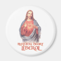 Bleeding Heart Liberal Jesus Refrigerator Magnets