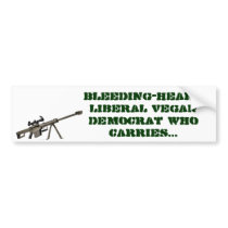 Bleeding-heart liberal vegan democrat who carries