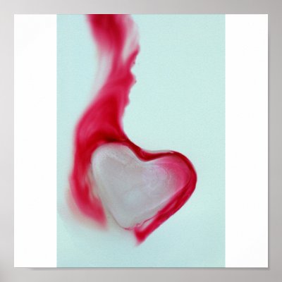 Bleeding Heart of Ice Posters by ARTandFOOD