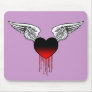 Bleeding Heart with Wings Mousepad