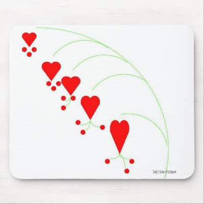 Bleeding Hearts Mousepad by shawke123