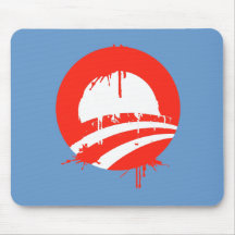 Bleeding Obama Mouse Pads