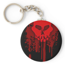 bleeding skull keychains