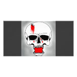 Bleeding Skull Photo Cards