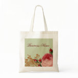Blenheim Rose- Elegant Sage Green Canvas Bag