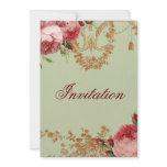Blenheim Rose- Elegant Sage Green invitations