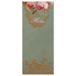 Blenheim Rose Menu Custom Invite