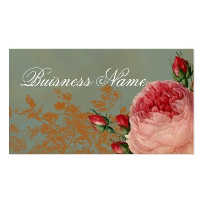 Blenheim Rose Swing Tag Business Card Templates by WickedlyLovely