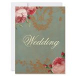 Blenheim Rose Wedding Personalized Invite